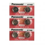 Panasonic LR1130 AG10 SR1130SW 389 Alkaline Button Battery (6 Pieces)
