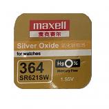 Maxell 364 SR621SW AG1 LR621 Silver Oxide Button Battery (1 Piece)